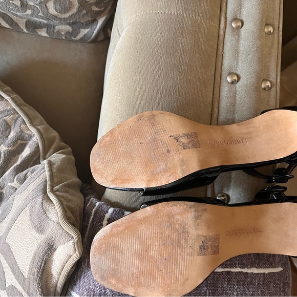 Franco Sarto Patent leather black sandals - Picture 2 of 4